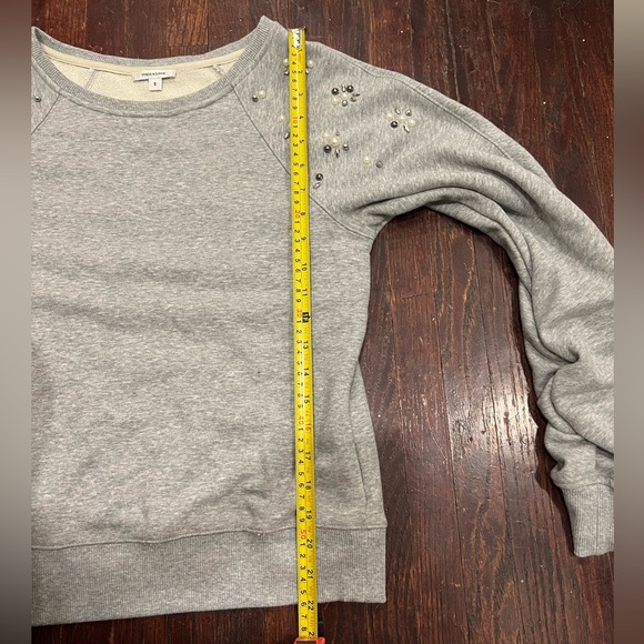 Stellar and Dot heather grey crewneck with beads and pearl detail - Picture 7 of 10